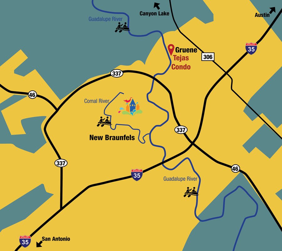 Tejas Condo Location Map